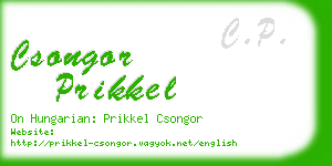 csongor prikkel business card